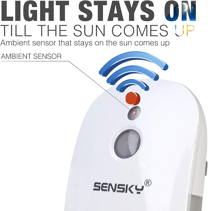 Sensky Plug in Night Light - 2 Pack Dimmable 3500K Warm White LED with Auto Dusk to Dawn Sensor and Dual Front Back Lighting - for Bedroom Bathroom Kitchen Hallway Stairs Home Decor Lamp