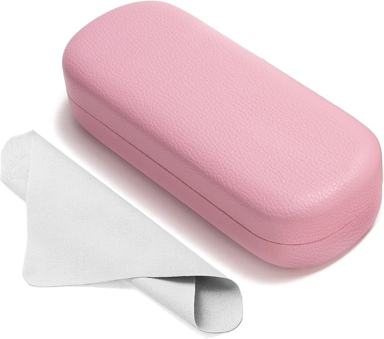 Marvolia Glasses Case Large Hard Shell Eyeglasses Case PU Leather Protective Case for Sunglasses Eyeglasses