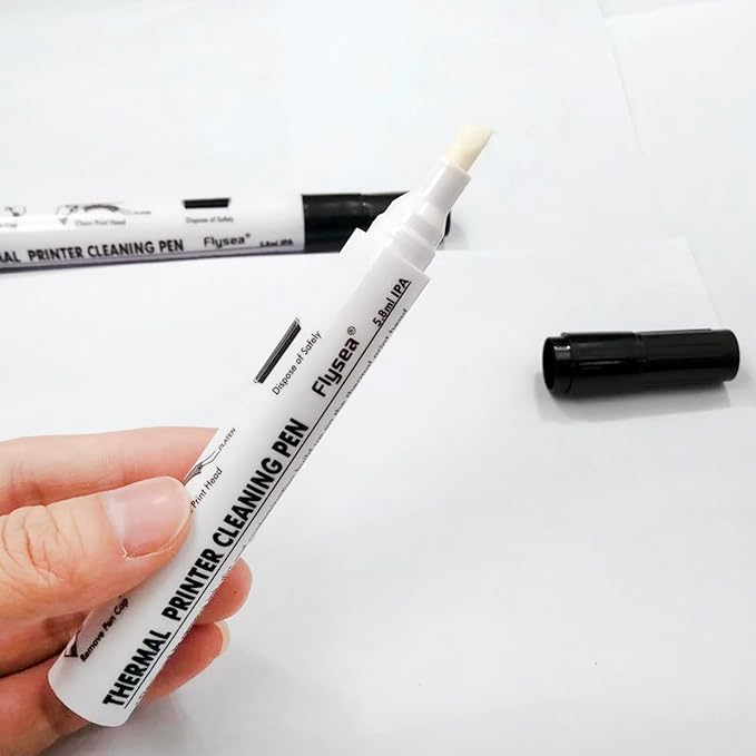 Thermal Printer Cleaning Pen Printhead Cleaner Kit for Electronic Face Sheet Print Head Alcohol Cleaning Card Printer, Pack of 5
