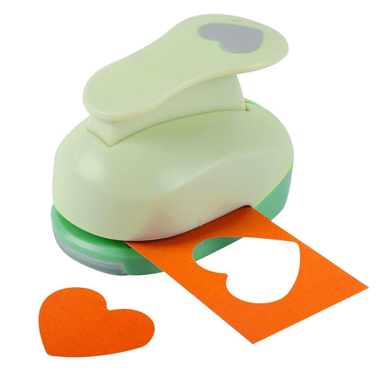 UCEC 2 Inch Heart Punch, Heart Paper Punch Shapes, Large Decorative Craft Hearts Hole Puncher for Kids Paper Crafts, Card Making, Scrapbooking, Hearts Shaped Hole Punch