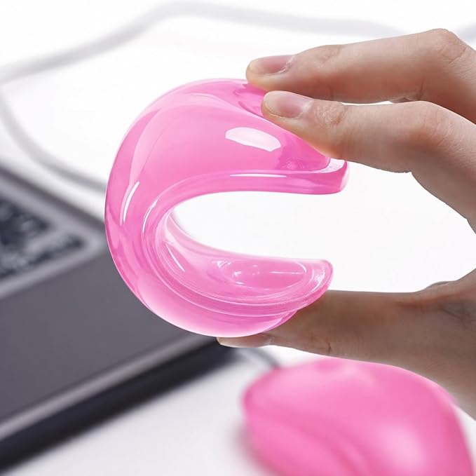 Ergonomic Gel Wrist Rest for Mouse, Computer Mouse Wrist Support for Arm Pain Relief, Heart-Shaped Cute Hand Wrist Cushion for Home and Office Working Gaming Anti-Fatigu