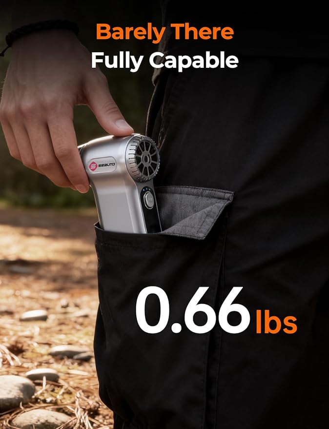 Electric Air Duster 180000RPM, Powerful Cordless Compressed Air Duster with 3-Speed Mini Air Duster Blower, Rechargeable Dust Cleaner for Computer Keyboard, PC, Car, Outdoor & Home Cleaning