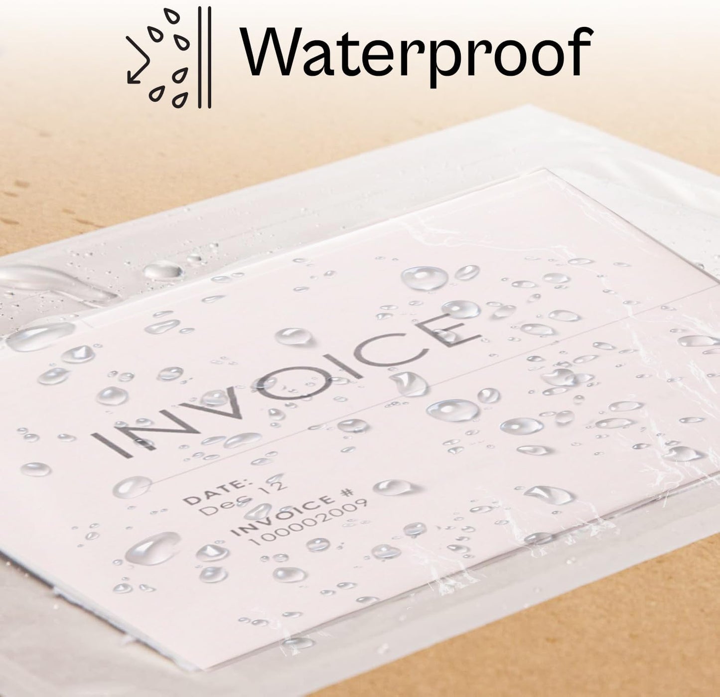 PSBM 1,000 PCS 10 x 12 Inch Clear Self-Adhesive Packing List Envelopes, Plastic Shipping/Mailing Pouch Enclosed Bags for Packing Slips Invoice Label