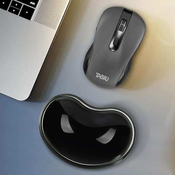 Ergonomic Gel Wrist Rest for Mouse, Computer Mouse Wrist Support for Arm Pain Relief, Heart-Shaped Cute Hand Wrist Cushion for Home and Office Working Gaming Anti-Fatigu