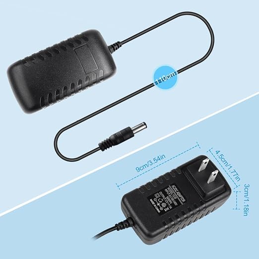 12V Power Supply, 12 Volt 3A 36W DC Power Supply, Black LED Power Adapter, AC 110V to 12V Wall Mounted Transformer Plug for LED Strip Lights with 5.5/2.1 DC Female Connector, 3 Pack