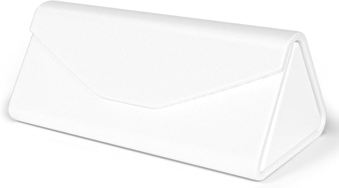Sunglasses Case, Foldable Glasses Case, Magnetic PU Leather Hard Shell Folding Eyeglass Holder Box, Collapsible Unisex