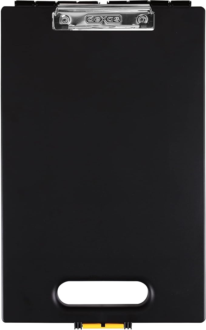 Dexas Clipcase Storage Clipboard with Handle, Black