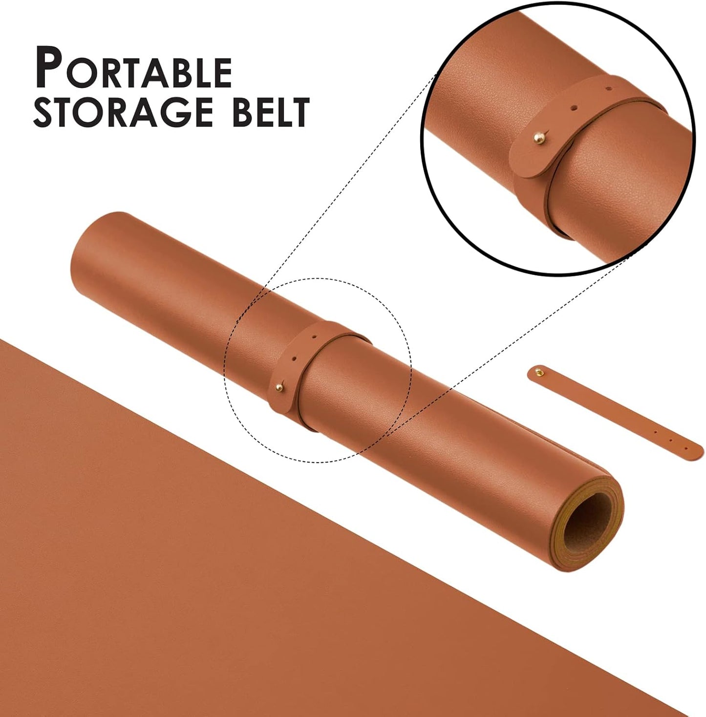 Cork Desk Mat - Small Dual-Sided Desk Pad for Office and Home - Desk Organization and Accessories - Ideal for Large Mouse Pad and Small Desk Mats on Top of Desks(Brown,23.6"x 13.8")