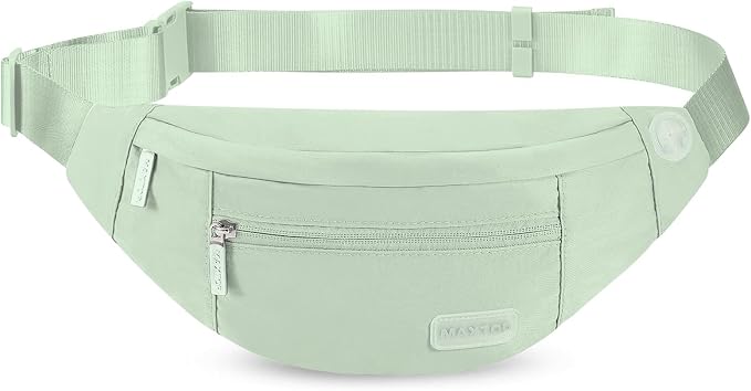 Fanny Pack for Women Shoulder Sling Bag with 4-Zipper Pockets Crossbody Bag | Key Chain,Fit All Phones,Adjustable Strap Passport Holder Bag for Shopping Traveling Running