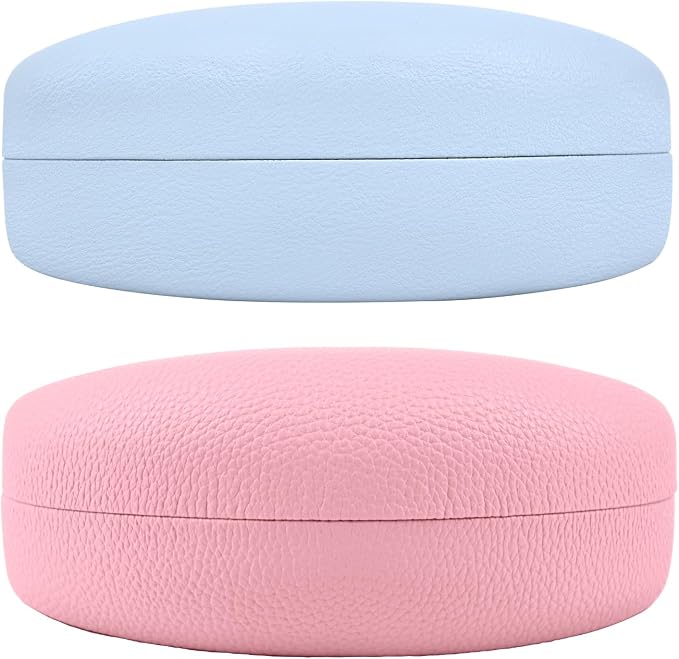 CHZZMS 2 PACK Large Hard Shell Sunglasses Case, Protective Case For Sunglasses and Eyeglasses