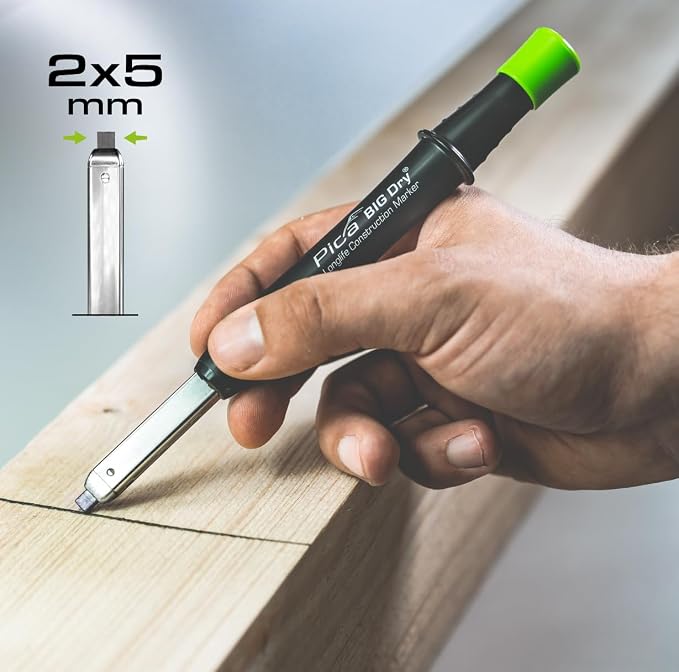 Pica Big Dry Marker Pen Pack of 12 Pencil Refills Black Graphite Only 6030