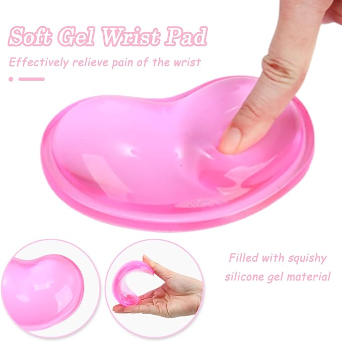 Gel Keyboard & Mouse Wrist Rest Set - Keyboard Wrist Rest Pad & Mouse Support for Office Gaming Pad Computer Laptop Ergonomic Comfortable Pain Relief- Pad Set (2 Pack)