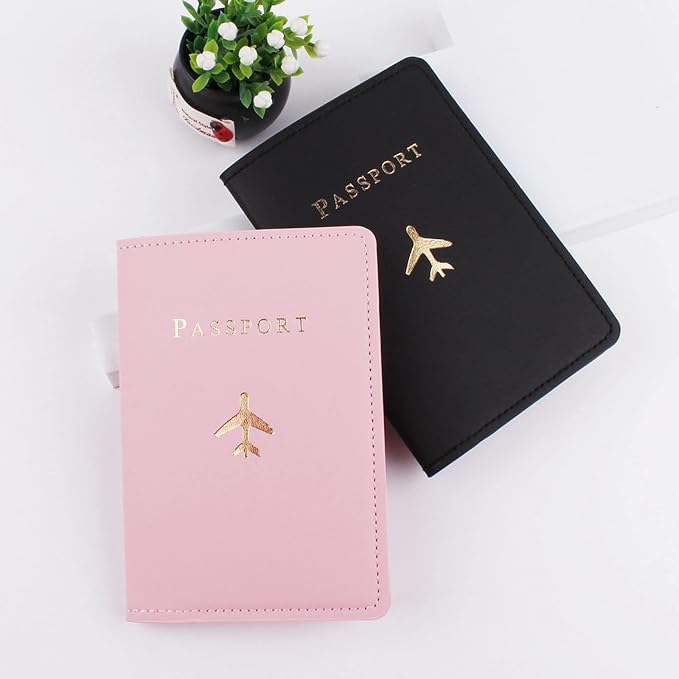 Passport Wallets Travel Holder Set, Honeymoon gift, couple passport holder for honeymoon, Travel Luggage Tags Passport Cover for Wedding Bridal Shower Gift