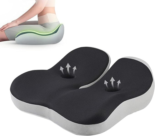 Seat Cushion,Office Chair Memory Cushion, Ergonomic Design, Relieve Sciatica and Long-Term Sitting Pain, Suitable for desks, car Seats, Games, wheelchairs