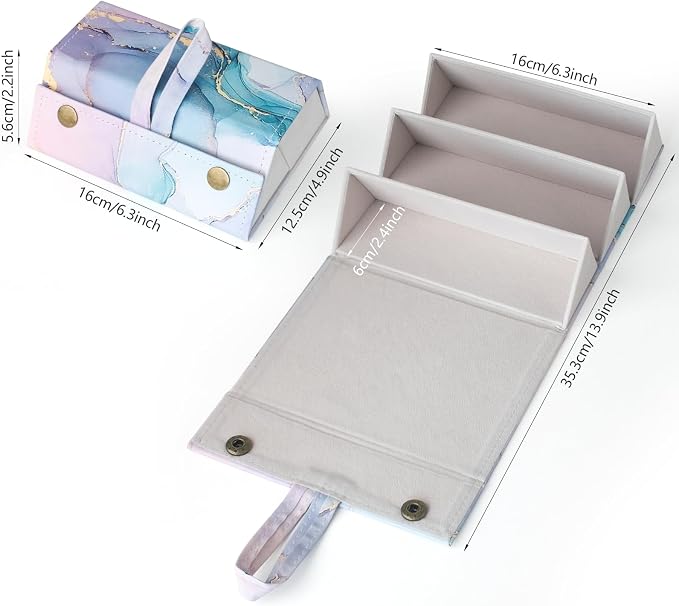 Sunglasses Travel Case,Foldable Eyeglasses Case, Portable Multiple Glasses Case for Women Men Girls