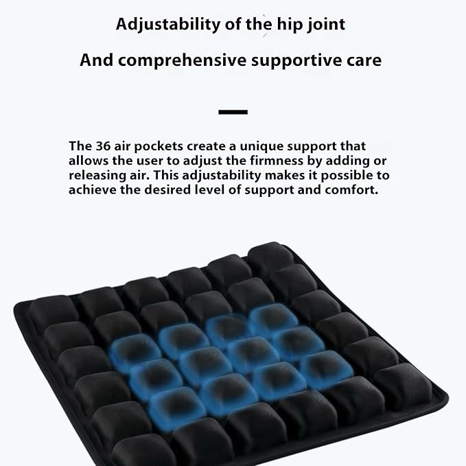 Seat Cushion-Inflatable Airplane seat Cushion for Long Flights, Travel Cushion for Office，Chairs,Car and Wheelchair.Portable and Ergonomically Designed Cushion.