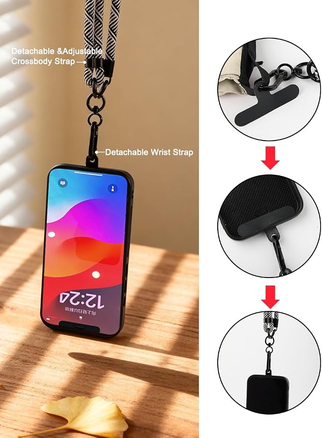 GOX Neck Wallet for Traveling Women,RFID Blocking Crossbody Wallet | Nylon Water-Repellent Passport Holder with Phone Pocket, Small Neck Pouch