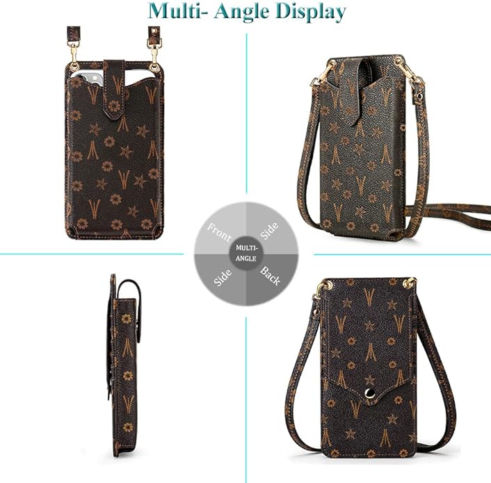 Peacocktion Small Crossbody Cell Phone Purse for Women, Lightweight Mini Small Crossbody Bags for Women with Card Slots