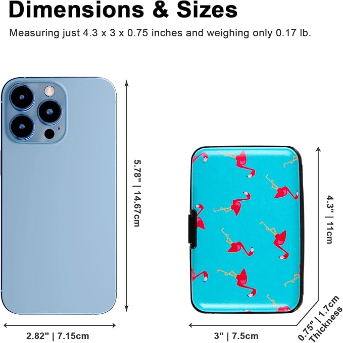 Credit Card Holder Small RFID Blocking Wallet Business Metal Slim Mini Aluminum Hard Case for Women Men