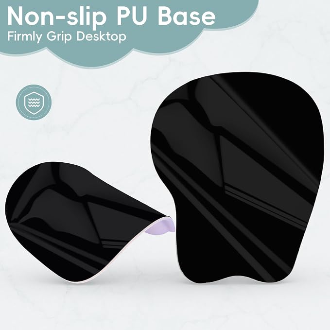 Ergonomic Mouse Pad,Non Slip Mousepad Wrist Rest Support for Office, Computer, Laptop & Mac(A-Grey Blue)