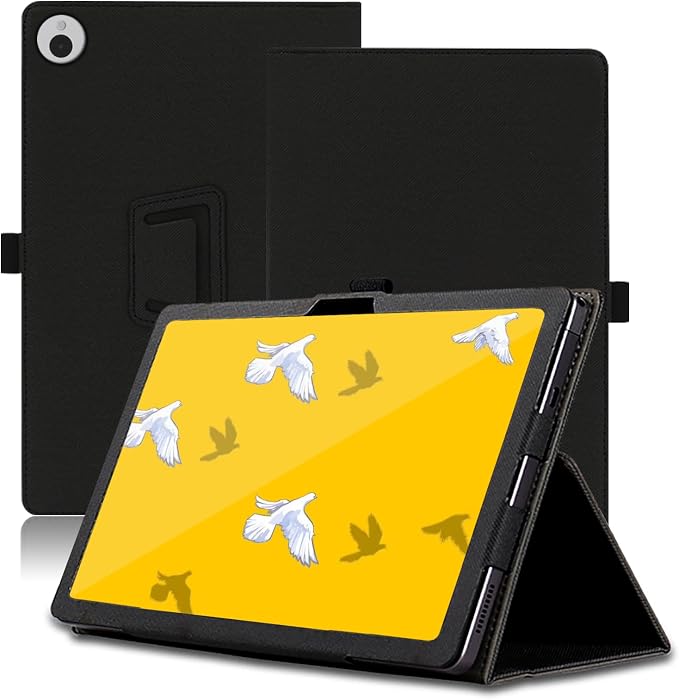 Case for Wacom MovinkPad 11 11.45 inch, Wacom MovinkPad 11 Tablet Case, Folding Stand Protective Cover with Pencil Holder and Wrist Strap, Full Protection. (Black)