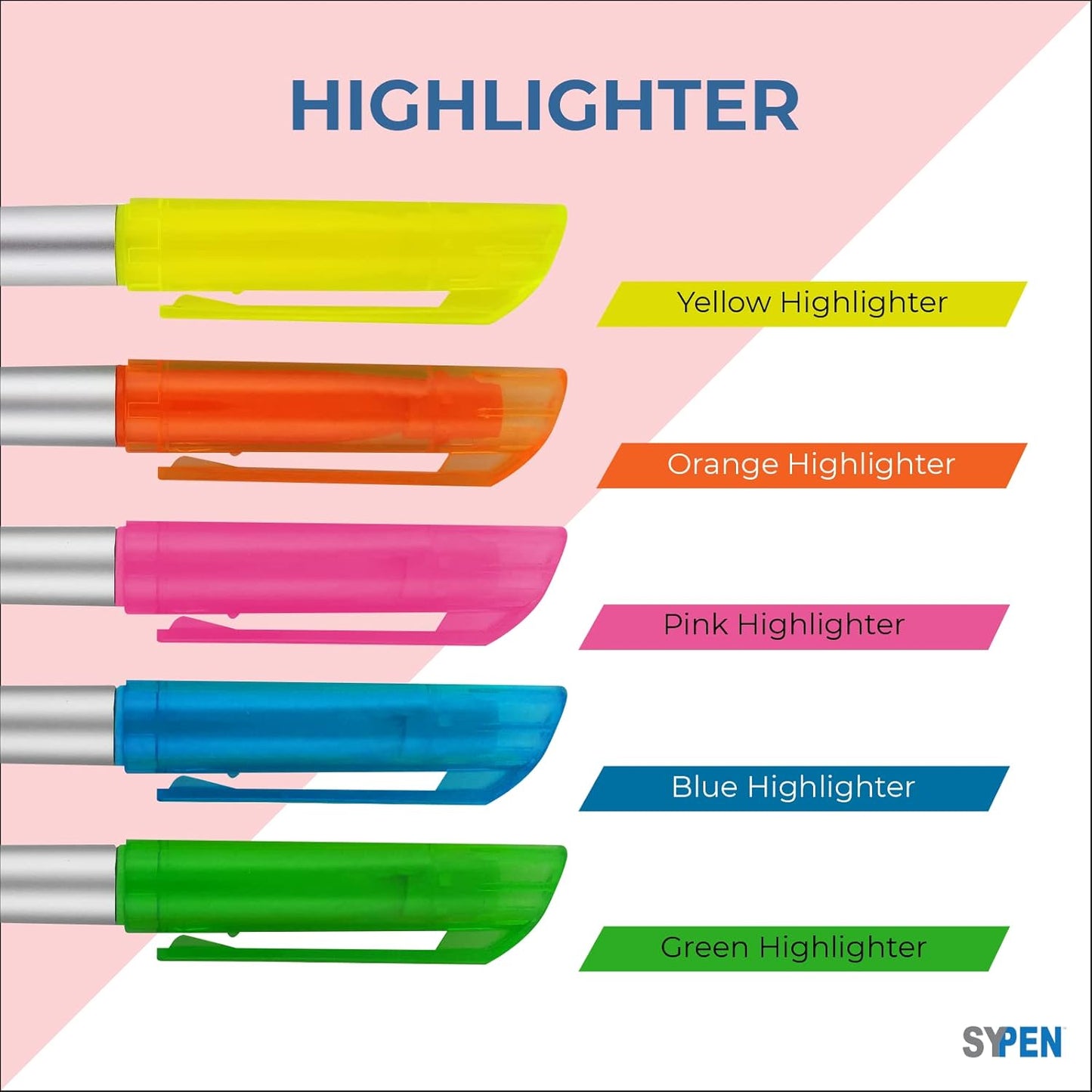 Personalized Pens with Highlighter and Stylus -250 Pack Bulk-Free Imprint - 3 In Highlighter, Ballpoint Pen, and Stylus Combo- add Custom Business Name, Logo or Gift Message- Green