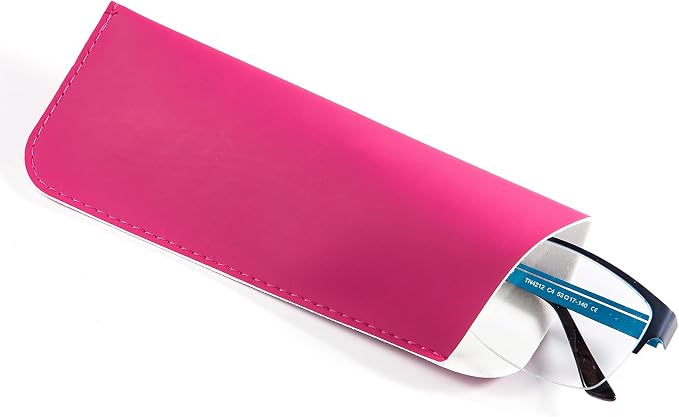 TRIUMPH VISION 3 Pack Reading Glasses Pouch Soft Case Eyeglass Sleeve Slim | Alternative to Bulky Case in bag, Lightweight Lined Padded Protect Optical lens Slip in, Cute Pattern Portable for Daily Use