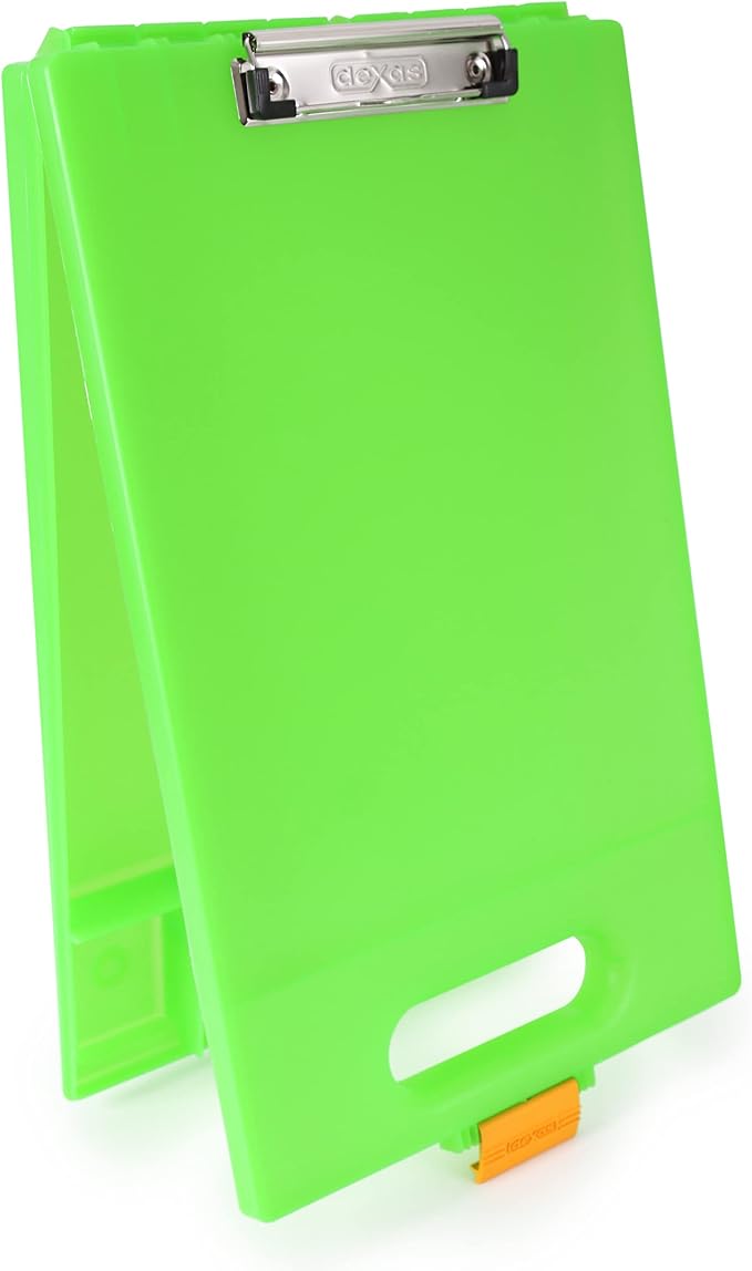 Dexas Clipcase Storage Clipboard with Handle, Lime Green