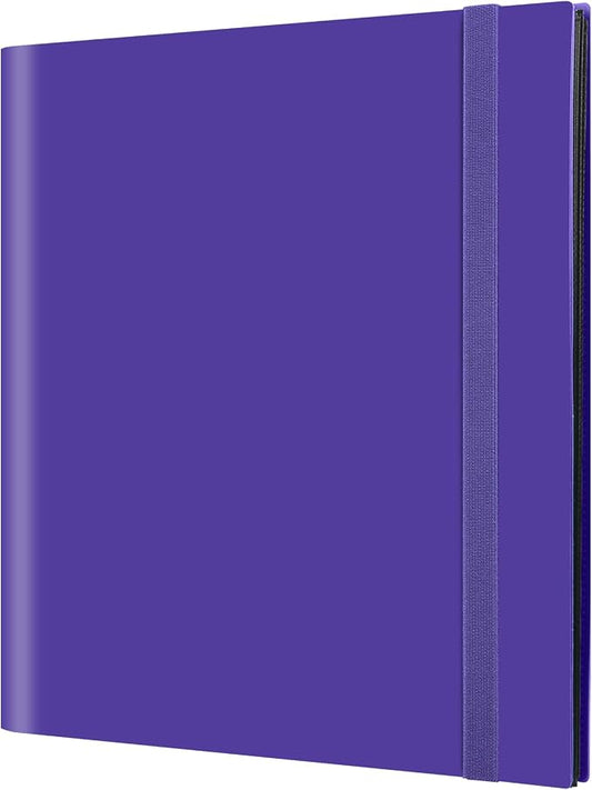 GEAoffice Card Binder 12 Pocket, 624 Pockets Trading Card Album Folder for Standard Cards, Side Loading Card Collection Folder for MTG, TCG, Sport Cards, Purple