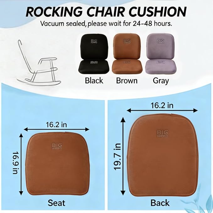 Big Hippo Ergonomic Memory Foam Seat Cushion & Lumbar Support PillowSet for Office Chair, Car & Home – Orthopedic Coccyx Cushion forSciatica, Tailbone & Lower Back Pain Relief – Non-Slip, Breathable