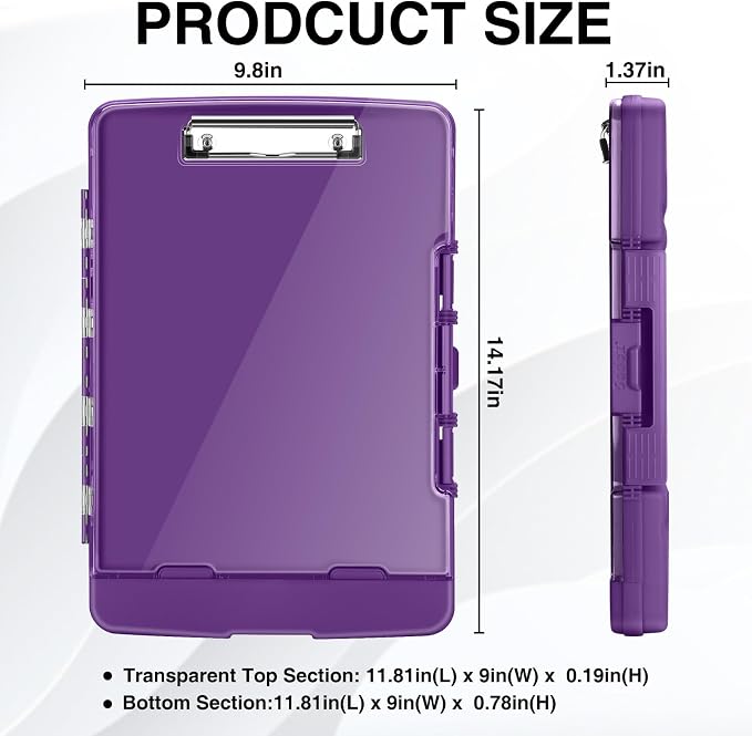 Dual Compartment, Clearview, Dry Erase, High Capacity, Real Hinge, High Capacity, Pen Holder, Coach School & Office Supplies