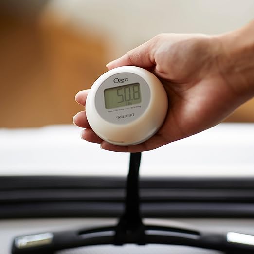Ozeri Luggage Scale, with Twist-and-Go Battery-Free Charging, Travel Scale | Completely battery-free; simply twist to charge and power on and avoid last-minute overweight luggage charges at airports.