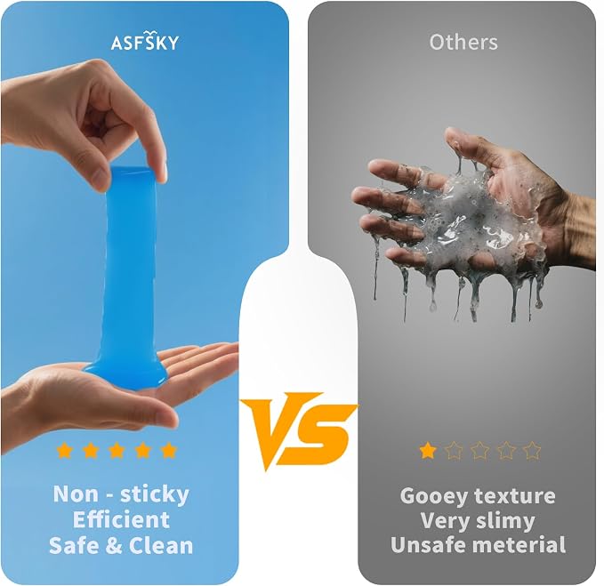 ASFSKY Car Cleaning Gel, Blueberry | Cleaning Putty for Car Interior, Keyboard Dust Remover, Universal Cleaning Gel, Blue, 1 Pack