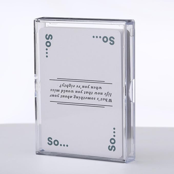 Zonon 12 Pieces Clear Deck Case, Card Organizer Compatible with MTG TCG Plastic Playing Card Case baseball Trading Deck Collection Box Holder for Game Cards Storage