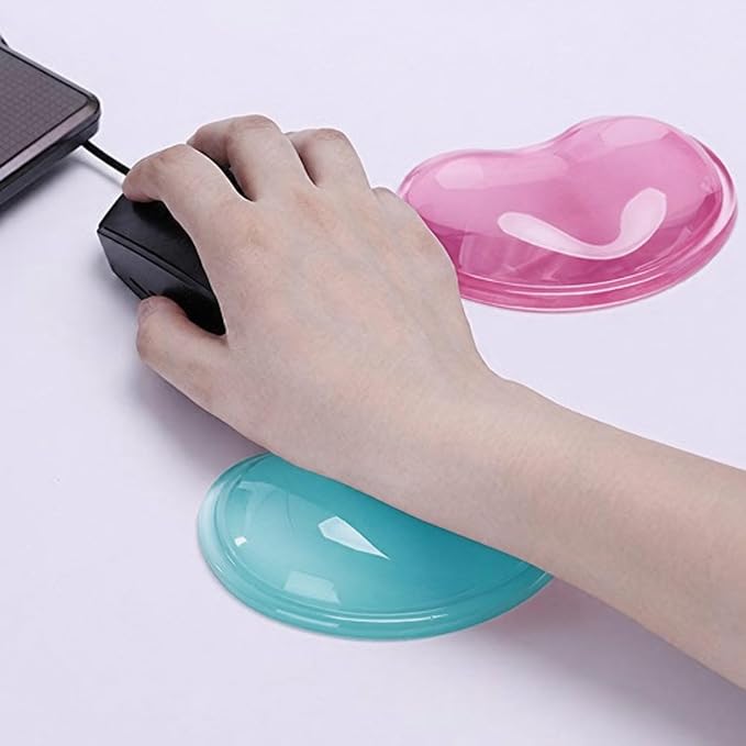 Ergonomic Gel Wrist Rest for Mouse, Computer Mouse Wrist Support for Arm Pain Relief, Heart-Shaped Cute Hand Wrist Cushion for Home and Office Working Gaming Anti-Fatigu