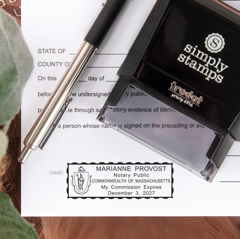 Kentucky Rectangular Notary Stamp | Official State Notary Stamp | Official Seals | Meets State Specifications (Kentucky, Rectangular Stamp)