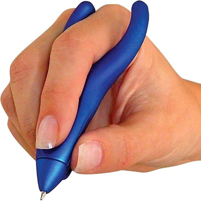 PenAgain Ergo-Sof Retractable Ballpoint Pen, Blue, Black Ink (00021), 3 PACK