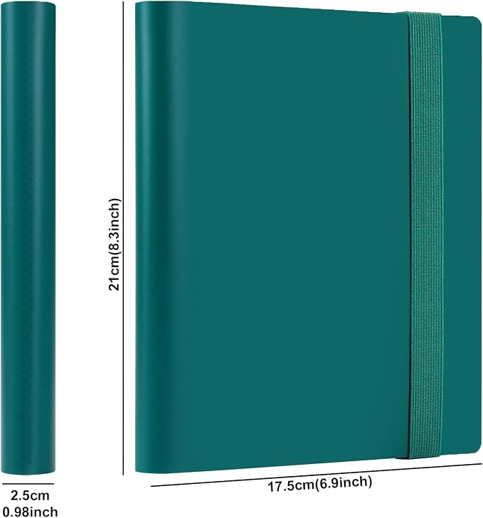 GEAoffice Card Binder - 4 Pocket Trading Card Album Folder - 160 Side Loading Pockets Binder for TCG, MTG, Sports&Game Cards - Gifts for Card Collection (Peacock blue)