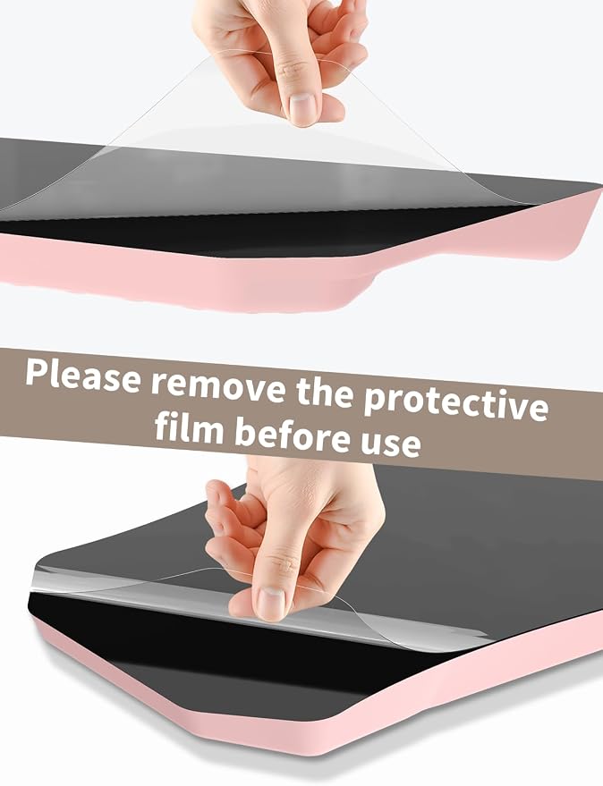3-in-1 Ergonomic Keyboard Stand with Wrist Rest & Mouse Pad Set, Pink | Comfy Keyboard Riser Holder Soft Mousepad with Massage Design, Memory Foam and Non-Slip PU Base for Pain Relief