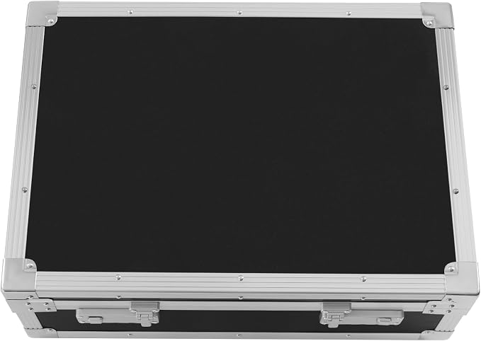 Document Organizer with Lock Fireproof Safe Box with Bilateral Code Lock Chest Safe with Carrying Handle to Secure Money Jewelry Documents (Black)