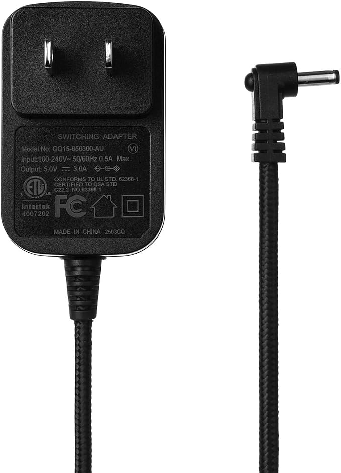 AC Adapter Power Supply 5V 3A for Aura AF900 AF700 AF600 Digital Photo Frame SR-A30503000U2 (Black)