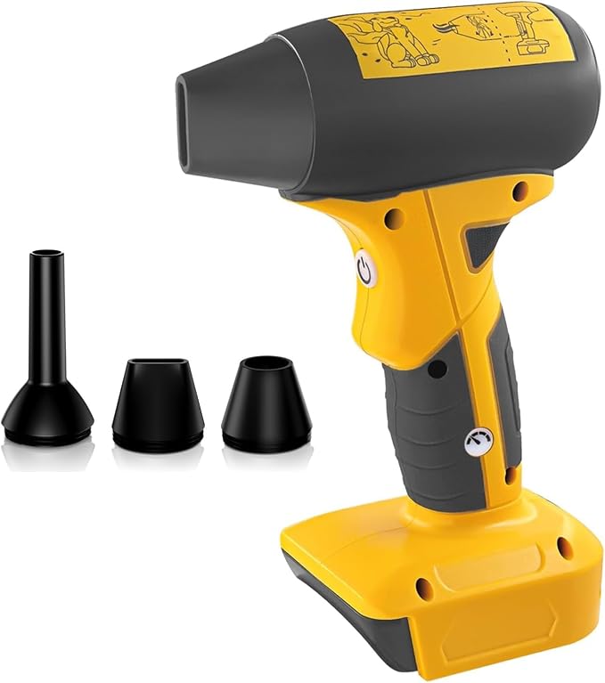 130000 RPM Mini Jet Fan Blower, 4-Speed Cordless Air Duster Compatible for Dewalt 20V Battery, Portable Handheld Blower for Indoor & Outdoor Use (No Battery)