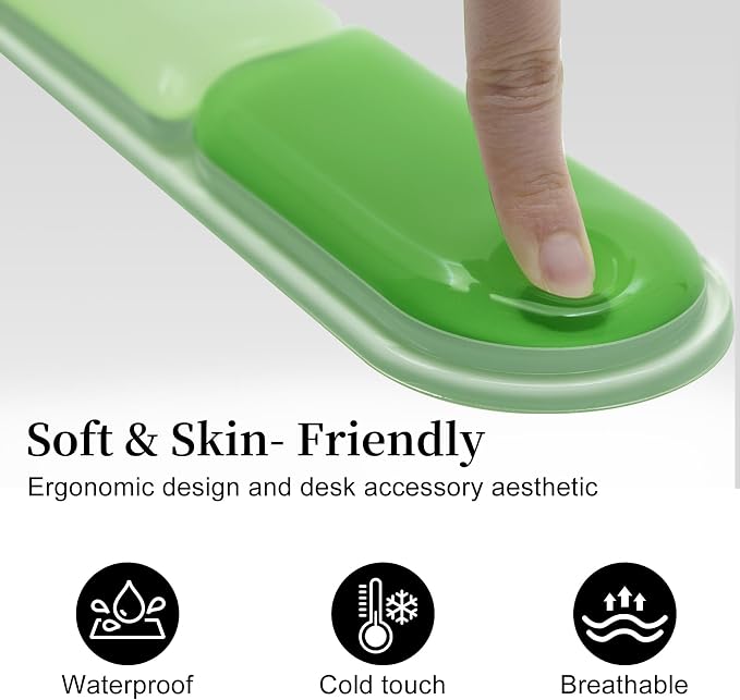 2 Pcs Gel Wrist Rest for Keyboard,Ergonomic Mouse Pad for Typing | Silicone Mouse Wrist Set,Mouse Pad with Wrist Rest,Gel Keyboard Mouse Pad,Non Slip,for Pain Relief Computer Typing