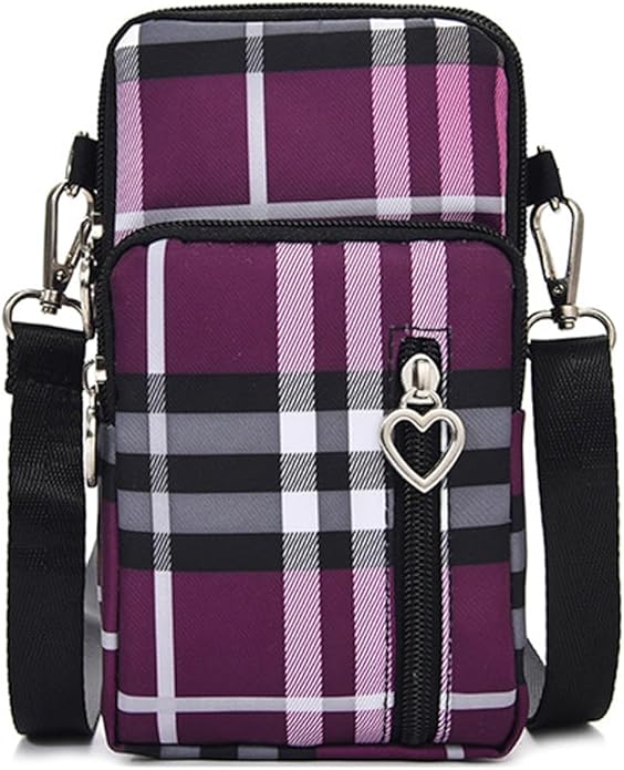 Small Crossbody Bag for Women - Mini Phone Purses with Crossbody Strap and Wallet - Nylon Arm Bag