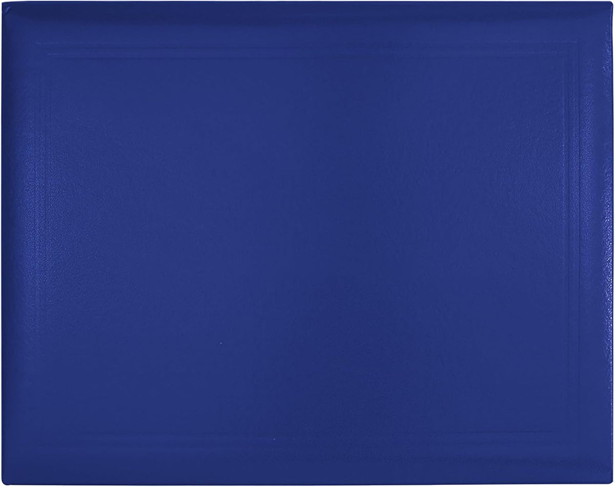 GraduationMall 8.5"x11" Smooth Padded Diploma Cover Certificate Holder Royal,12-Packs