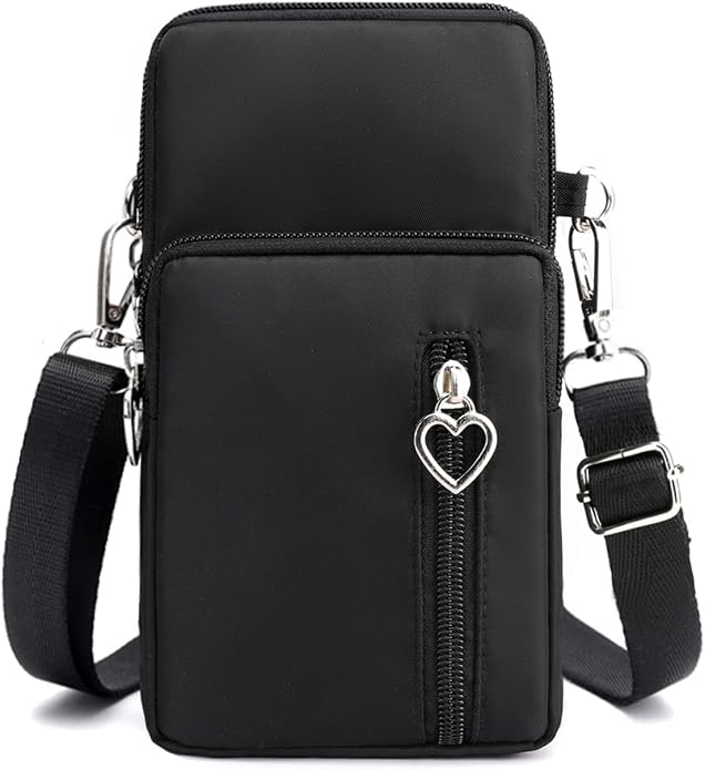 Small Crossbody Bag for Women - Mini Phone Purses with Crossbody Strap and Wallet - Nylon Arm Bag