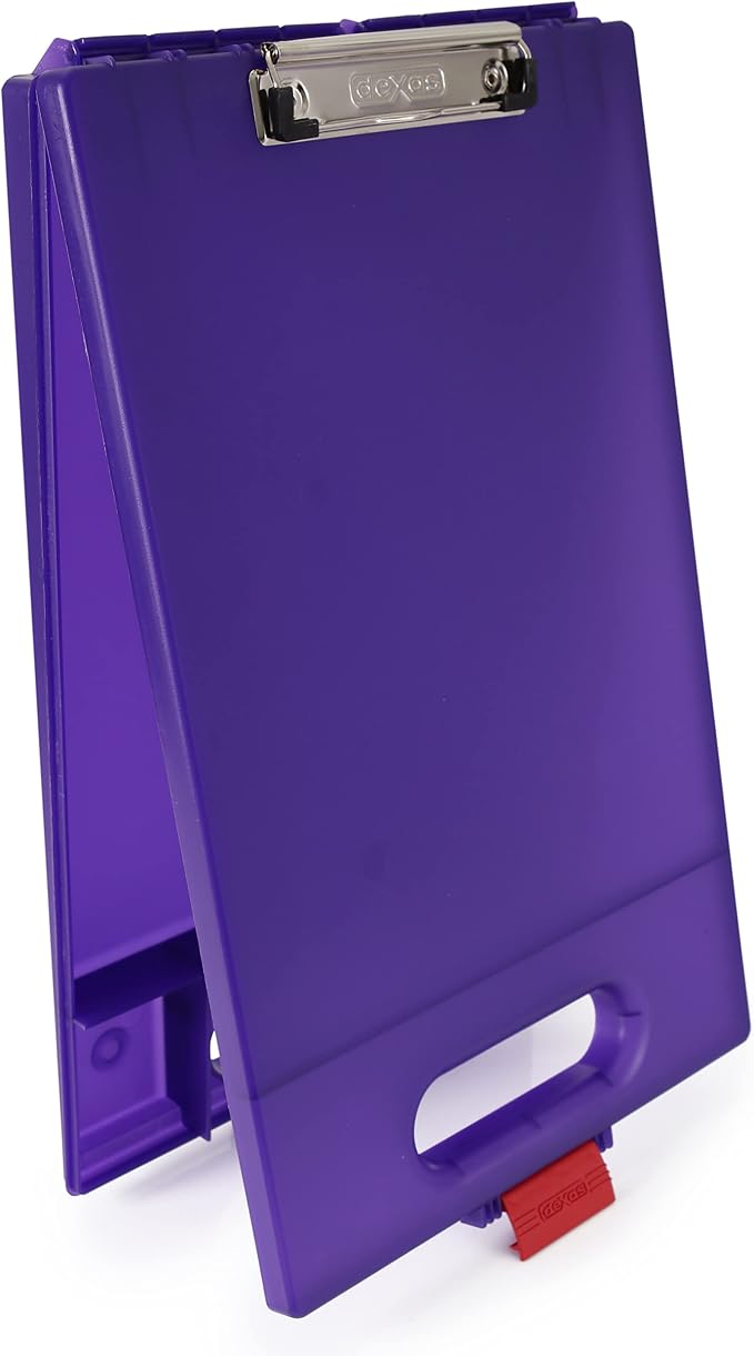 Dexas Clipcase Storage Clipboard with Handle, Purple