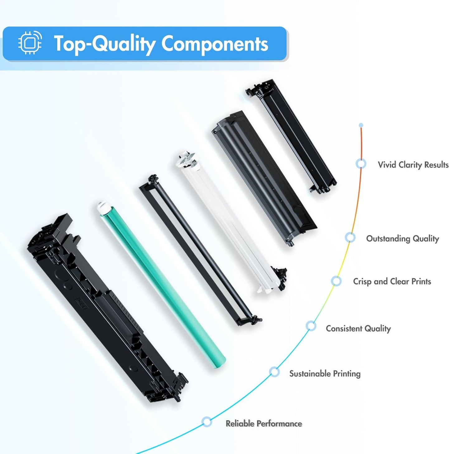 TRUE IMAGE 055 055H Toner Cartridge Set MF743Cdw MF741Cdw Compatible for Canon 055 055H Toner for Canon MF743Cdw MF741Cdw MF745Cdw MF746Cdw LBP664Cdw Printer (Black Cyan Magenta Yellow, 4-Pack)