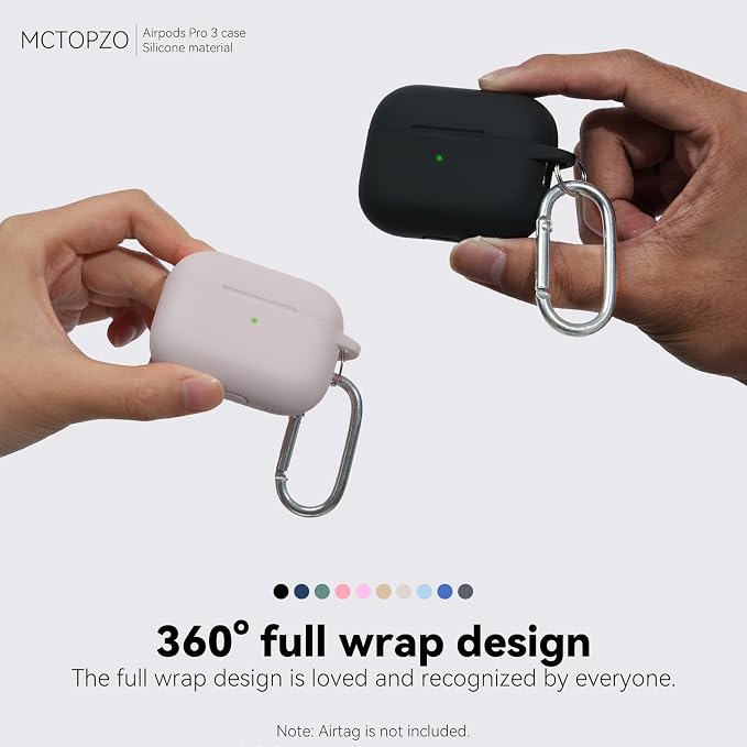 for AirPods Pro 3 Case 2025,Come with Cleaner Kit,Milk Tea | Silicone Protective Cover for Airpod Pro 3rd Generation Case with Keychain,for Women Men,One-Piece Design,Shockproof