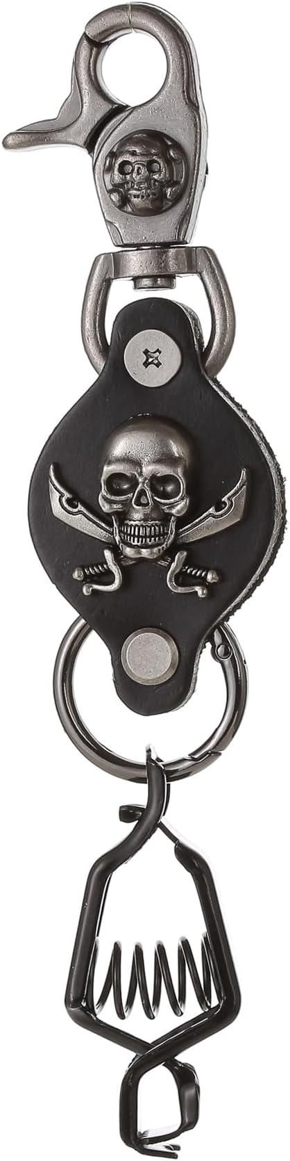 Heavy Duty Glove & Hat Clip with Carabiner, All-Metal Spring Clamp Work Glove Holder for Tool Belt, Harness, Backpack